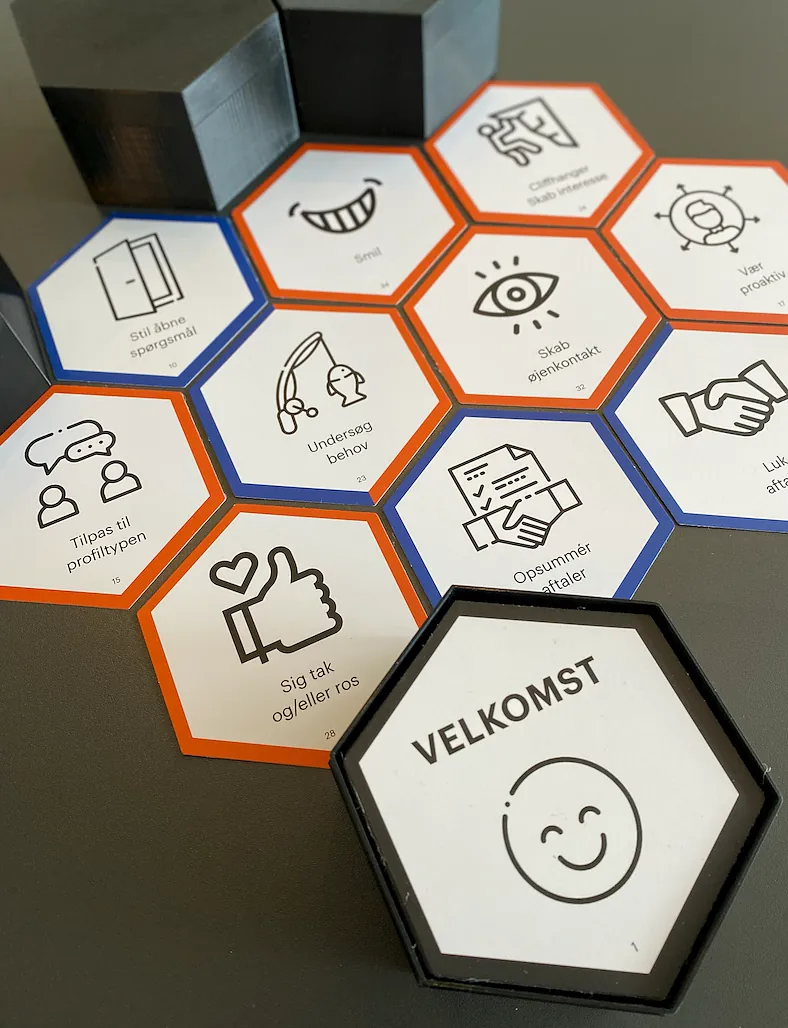 Design af kundedialog med hex